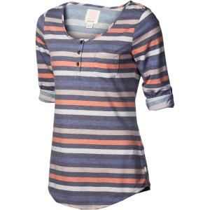 Quiksilver Juniors Dusk To Dawn Henley Shirt - 3/4-Sleeve - Women's