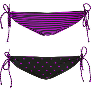 Roxy Rock Steady 70's Lowrider Tie Side Reversible Bikini Bottom - Women's - 2010
