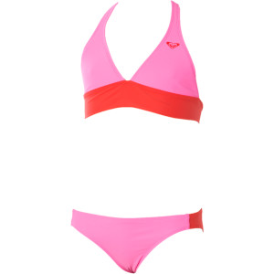 Roxy Bonfire Cove '70s Halter Swim Set - Girls' - 2012