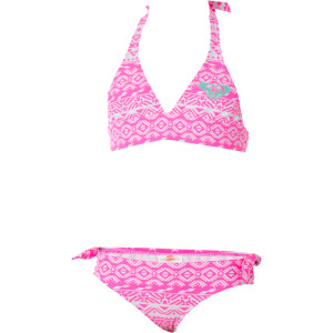 Roxy Sundance 70s Halter Swim Set - Girls' - 2012