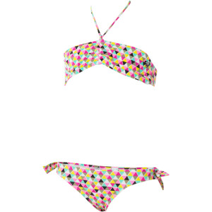 Roxy Bohemian Sunrise Drawstring Bandeau Swim Set - Girls' - 2012