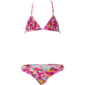 Roxy Daisy Gypsy Tiki Tri Ruffle Swim Set - Little Girls' - 2012