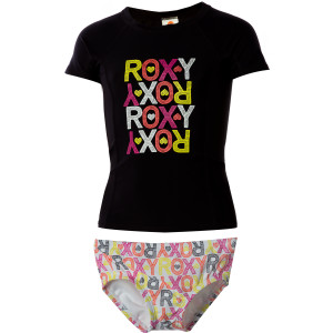 Roxy Wild Tides Sunblocked Rashguard Swim Set - Little Girls' - 2012
