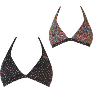 Roxy Floral Rhapsody 70's Reversible Halter Bikini Top - Women's - 2012