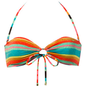 Roxy Wave Frenzy Adjustable Bandeau Bikini Top - Women's