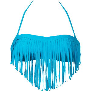 Surf Essentials Fringe Bandeau Bikini Top - Women's