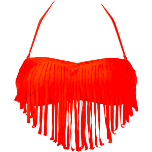 Surf Essentials Fringe Bandeau Bikini Top - Women's