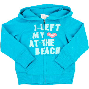 Peace Out Full-Zip Hoodie - Toddler Girls'
