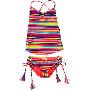 Sea Side Cross Over Swimsuit - Toddler Girls'