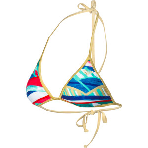 Golden Maze Fixed Tri Bikini Top - Women's