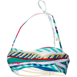 Roxy Golden Maze 3 Strap Bandeau Bikini Top - Women's