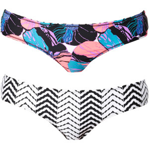 Wild Daisey Reversible Boy Brief Bikini Bottom - Women's