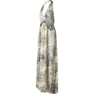 Coral Fan Halter Dress - Women's