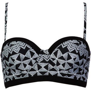 QSW Sketchy Squares Starboard Bra Bikini Top - Women's - 2013
