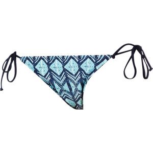 QSW Oceanway Woodblock Classic Reversible String Bikini Bottom - Women's