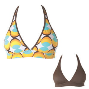 Raisins Sunny Daze Reversible Hibiscus Halter Bikini Top - Women's - 2007