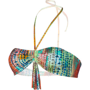 In The Mix Fringe Bandeau Bikini Top - Women's