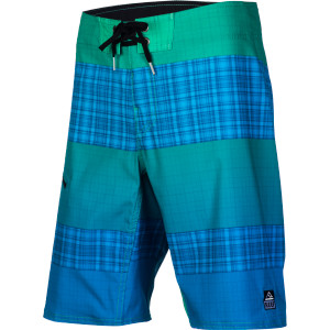 My Name Is Plaid Stripe 3 Board Short  - Men's