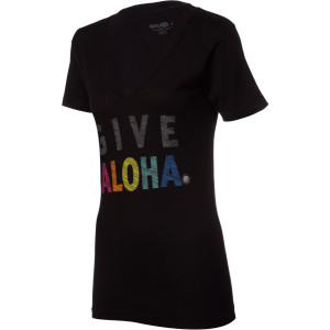 Give Aloha V-Neck T-Shirt - Short-Sleeve - Women's