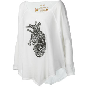 RVCA Beating Heart T-Shirt - Long-Sleeve - Women's - 2012