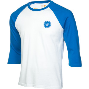 RVCA Circle Logo Inverse Baseball Raglan Shirt - 3/4-Sleeve - Men's 