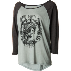 RVCA Lady Profile T-Shirt - 3/4-Sleeve - Women's