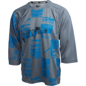Ride Blasted Check Bike Jersey - 3/4 Sleeve - Men's