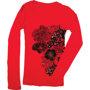 686 Bouquet V-Neck T-Shirt - Long-Sleeve - Women's - 2010
