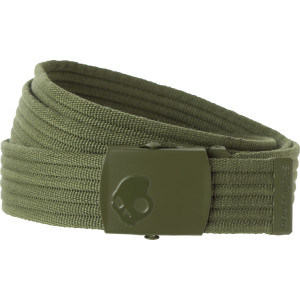 SkullDayLong Ribbed Web Belt