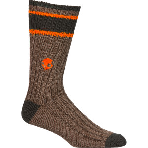 Marled with Stripe Crew Sock