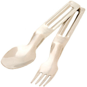 Titanium Fork and Spoon Set II