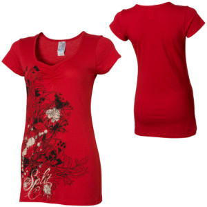 Split  Painted Floral 2 Top - Women's - 2008