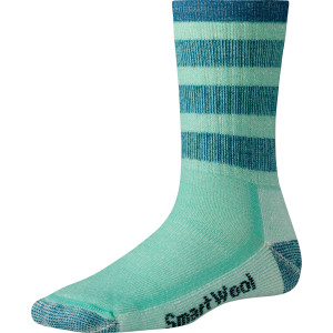Striped Hiking Midweight Crew Socks - Women's