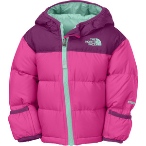 Click to Enlarge for The North Face Nuptse Hooded Down Jacket - Infant Girls' The North Face Nuptse Hooded Down Jacket - Infant Girls' -image
