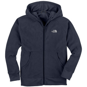 The North Face TKA 100 Glacier Full-Zip Hooded Fleece Jacket - Boys'