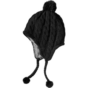 Fuzzy Earflap Beanie - Women's