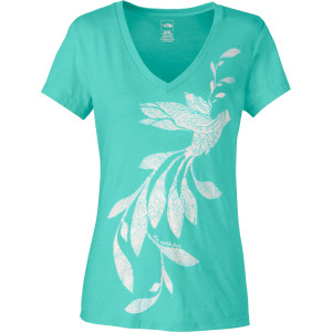 Janalee V-Neck Burn Out T-Shirt - Short-Sleeve - Women's