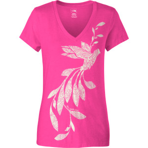 Janalee V-Neck Burn Out T-Shirt - Short-Sleeve - Women's