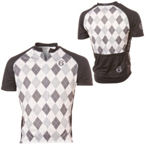 Twin Six Argyle 3/4 Zip Cycling Jersey - Short Sleeve - Men's