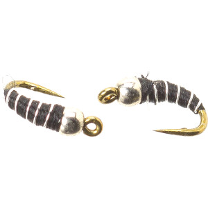 Tungsten Zebra Midge - 2-Pack