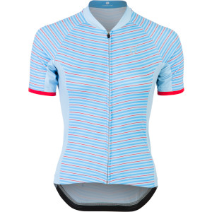 Click to Enlarge for Velocio Printed Blue Stripes Jersey - Short Sleeve - Women's Velocio Printed Blue Stripes Jersey - Short Sleeve - Women's-Image