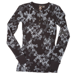 Volcom Dashenka Bones Henley Shirt - Long-Sleeve - Women's - 2009