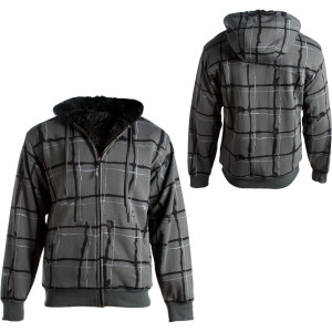 Volcom Maguro Plaid Fur Lined Full-Zip Hooded Sweatshirt - Men's - 2011