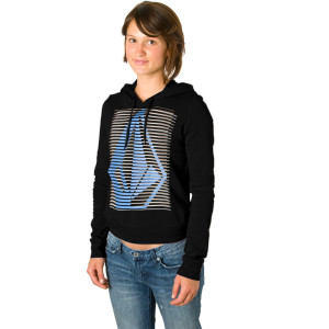 Image of Volcom Clean Stripe Hooded Sweatshirt - Women's