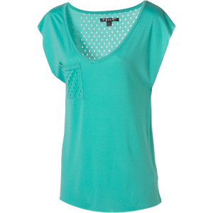 Volcom Sharks w/ Lazers Scoop Neck Top - Short-Sleeve - Women's
