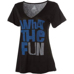Volcom What The F? Boyfriend V-Neck T-Shirt - Short-Sleeve - Women's