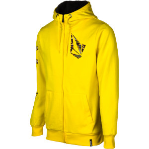 Volcom Logo Sherpa Lined Hydro Fleece Full-Zip Hoodie - Men's 