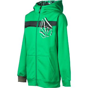 Volcom Mustard Hydro Full-Zip Long Hoodie - Boys'