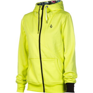 Volcom Rubus Fur Lined Fleece Full-Zip Hoodie - Women's 