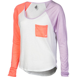 Volcom Pocket Blocket Raglan T-Shirt - Long-Sleeve - Women's